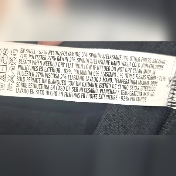 Forever 21 Dressy Black Shimmer Peplum Hem Scuba Sparkle Jacket - Size Medium - Picture 9 of 12